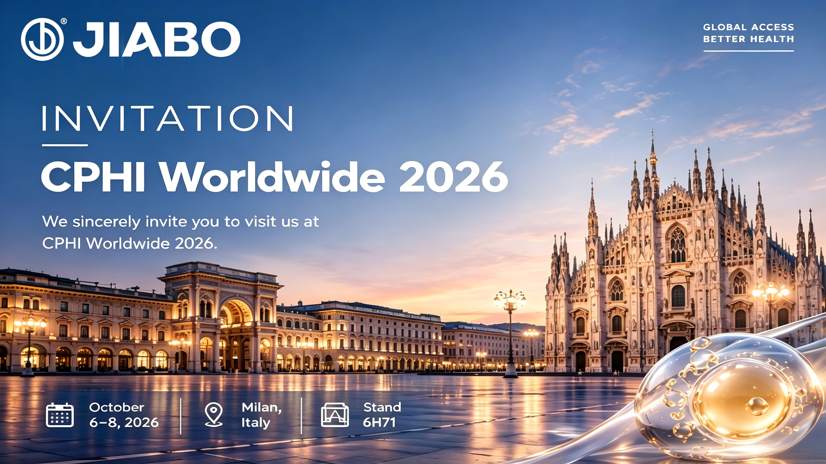 Rejoignez-nous au CPHI Milan 2026